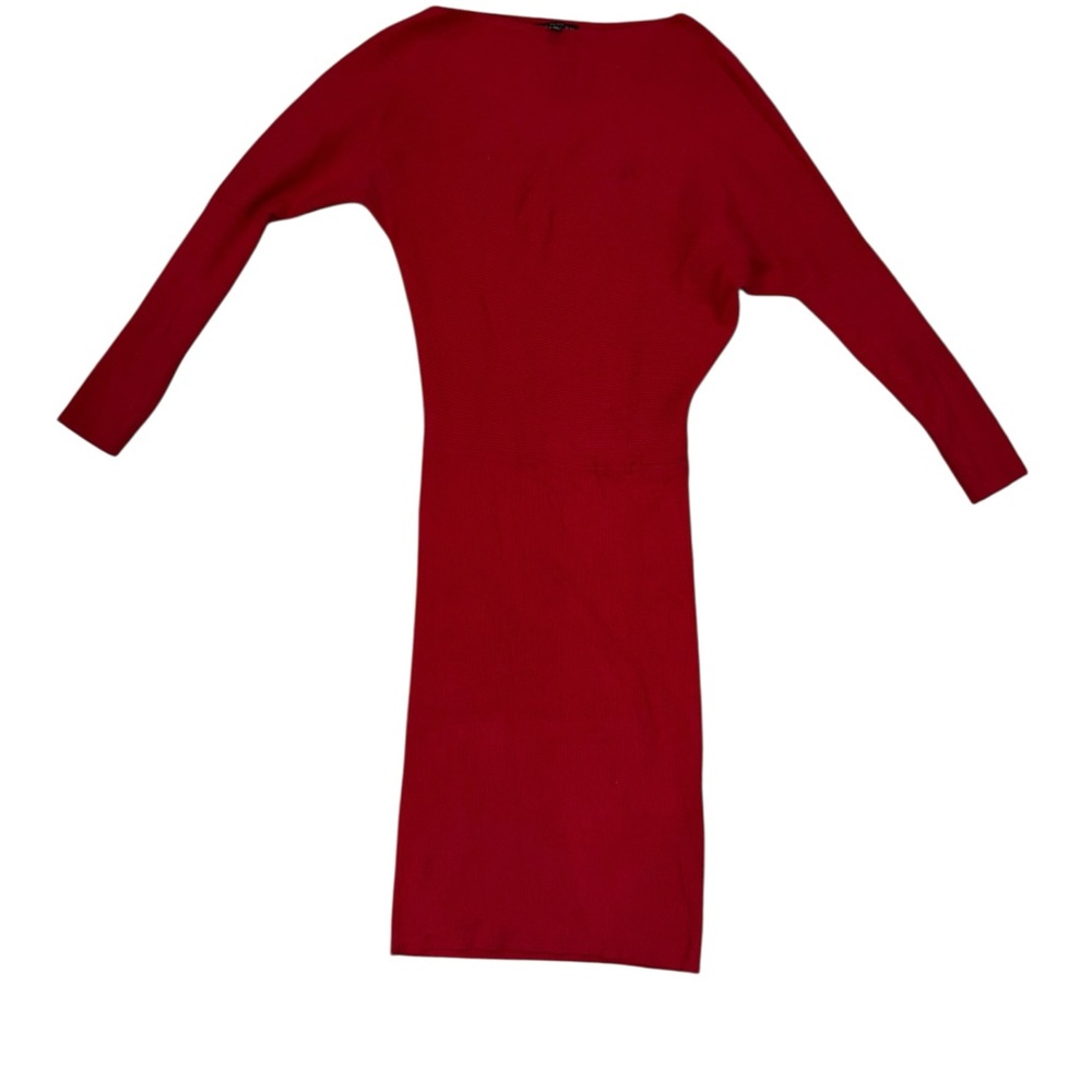 🔥3/$30 🔥 Banana Republic Red Ribbed Mock Neck Sweater Dress - Size XS